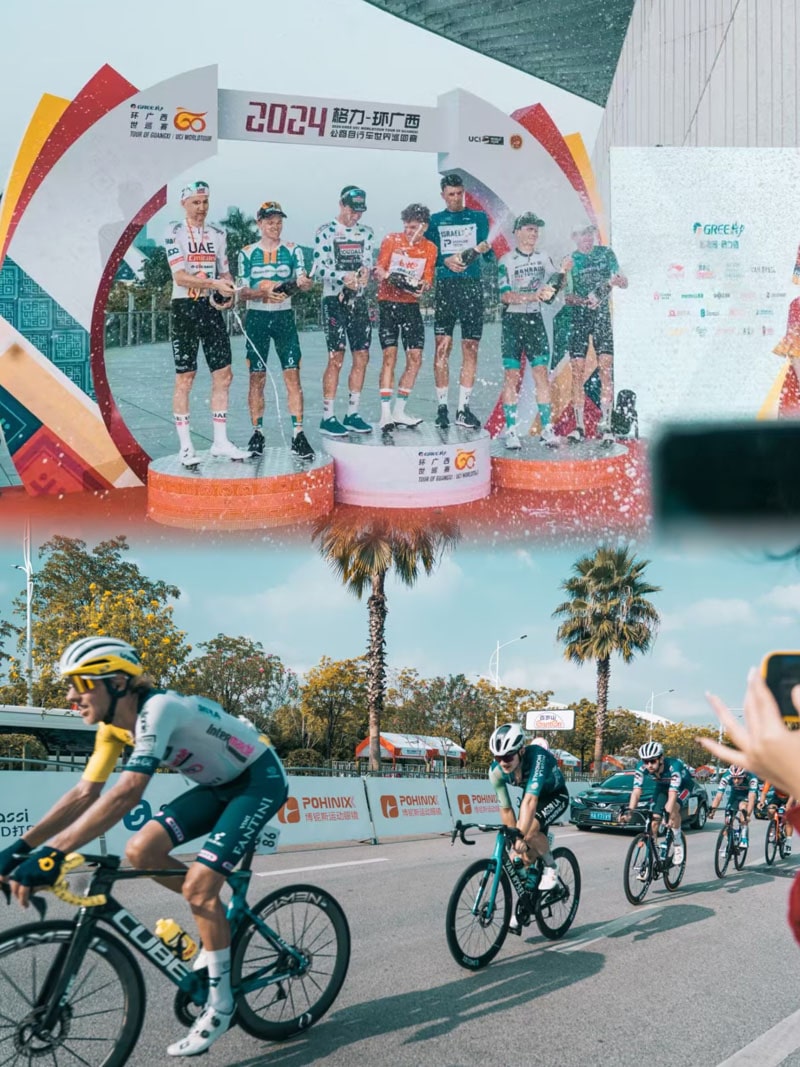 Gafas de sol en ciclismo de cola con 2024 UCI WorldTour/Tour de Guangxi